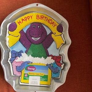 Barney cake pan